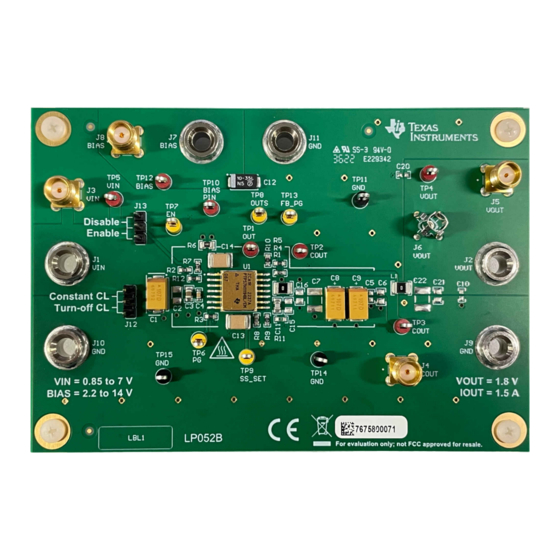 Texas Instruments TPS7H1111EVM-CVAL User Manual
