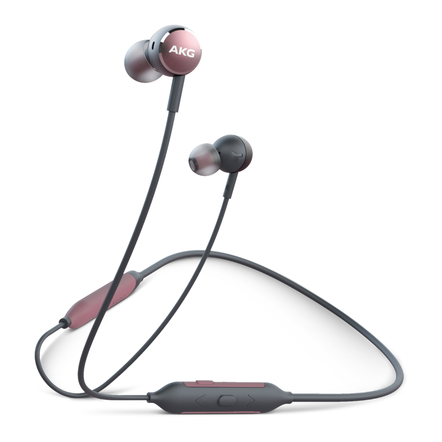AKG Y100WIRELESS - Headphone Manual