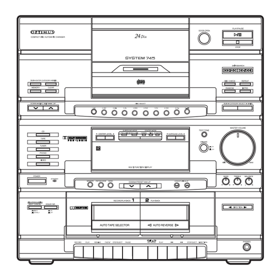 Optimus System 745 Owner's Manual