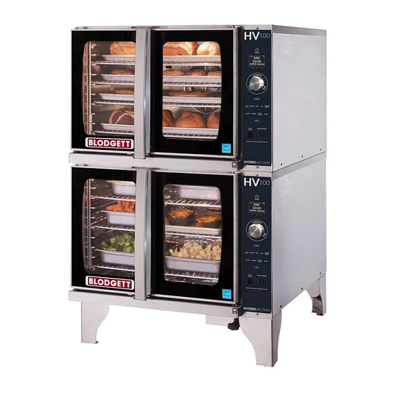 Blodgett HV-100G Installation Operation & Maintenance