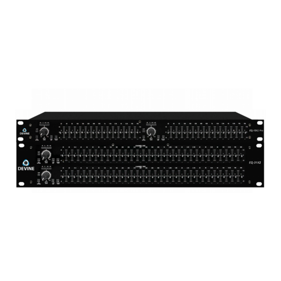 Devine EQ Series User Manual