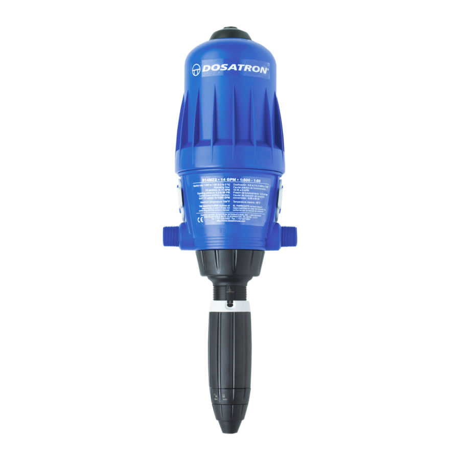 dosatron D14MZ2 Manual