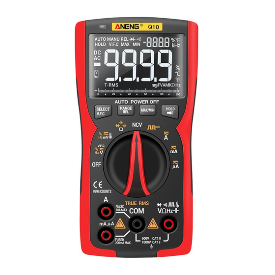 ANENG Q10 MANUAL Pdf Download ManualsLib