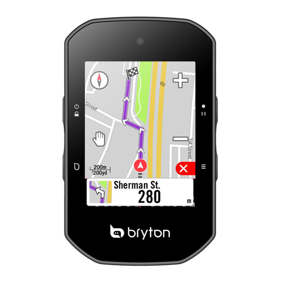 BRYTON RIDER S500 USER MANUAL Pdf Download ManualsLib