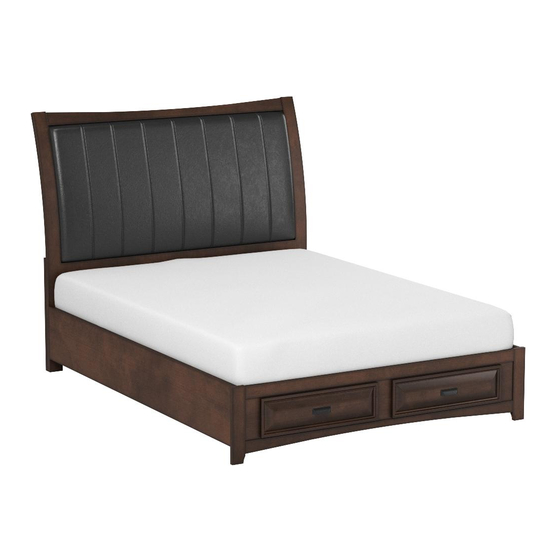 ROUND HILL FURNITURE B179KKING SIZE BED ASSEMBLY INSTRUCTION MANUAL