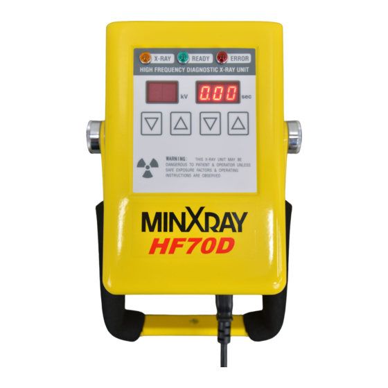 MINXRAY HF70DUL INSTALLATION AND OPERATING INSTRUCTIONS MANUAL Pdf ...