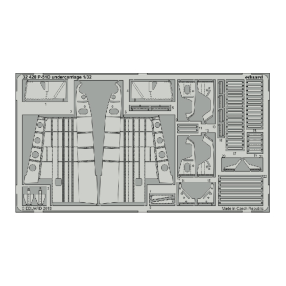 Eduard P-51D undercarriage Quick Start Manual