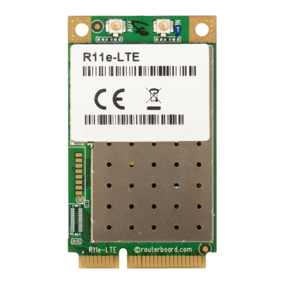 MikroTik R11e Series User Manual