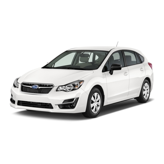 Subaru Impreza 2016 Owner's Manual