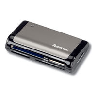 Hama Card reader Operating Instructions Manual