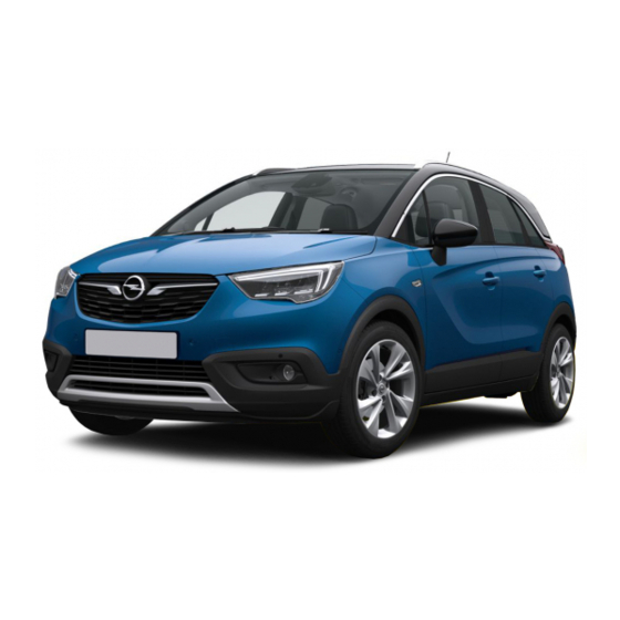 Opel CROSSLAND X 2017 Infotainment Manual