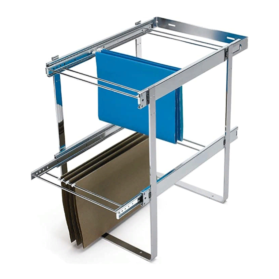 Rev-A-Shelf TWO-TIER FILE DRAWER SYSTEM Installation Instructions Manual
