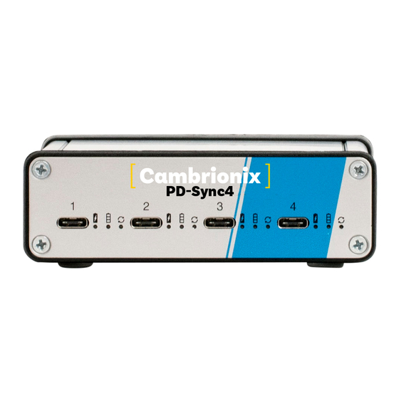 CAMBRIONIX PDSync-4 User Manual