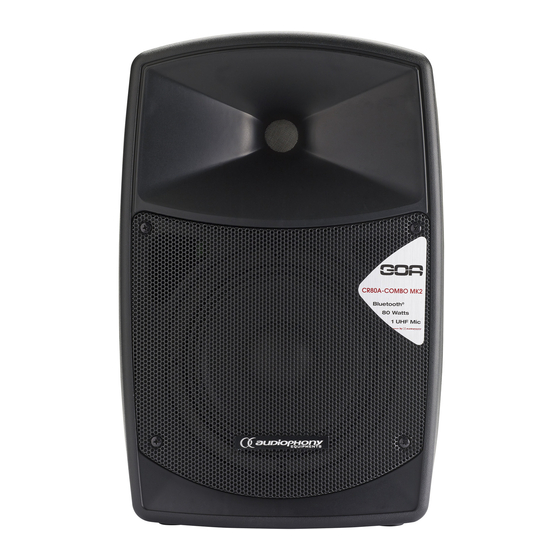 audiophony CR80A-COMBO MK2 User Manual