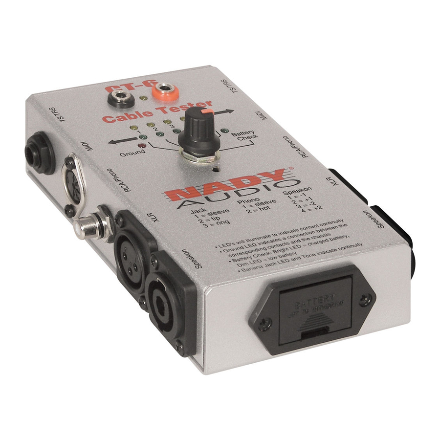 Nady Audio CT-6 Owner's Manual