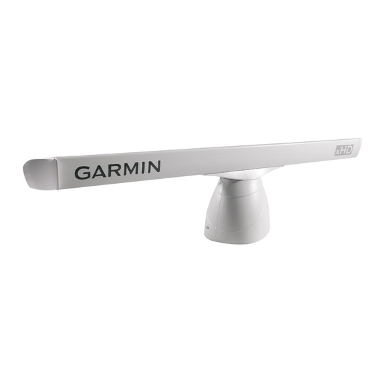Garmin GMR 1204 xHD Open Array and Pedestal Manuals