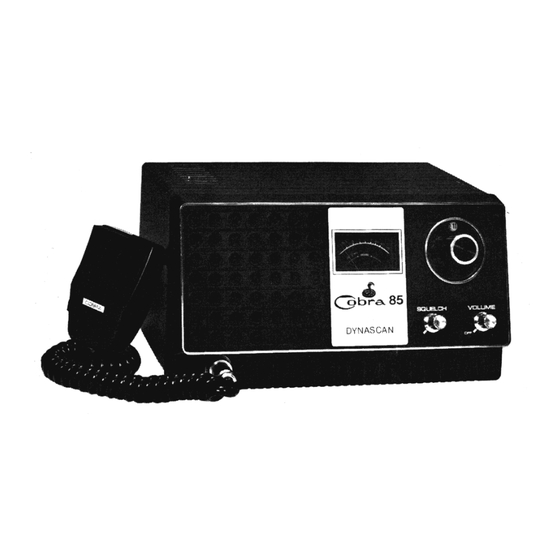 Dynascan Cobra 85 Instruction Manual