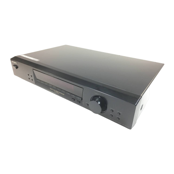 Sony ST-SE570 Service Manual