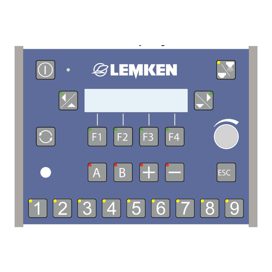 LEMKEN Ecospray Operating Instructions Manual