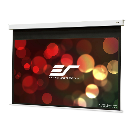 Elite Screens Evanesce Series Replacement Instructions