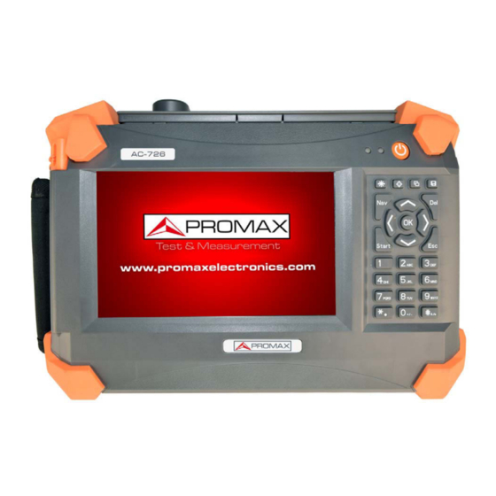 Promax AC-726 User Manual