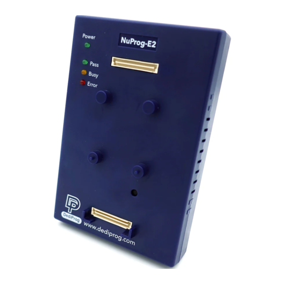 DediProg NuProg-E2 User Manual