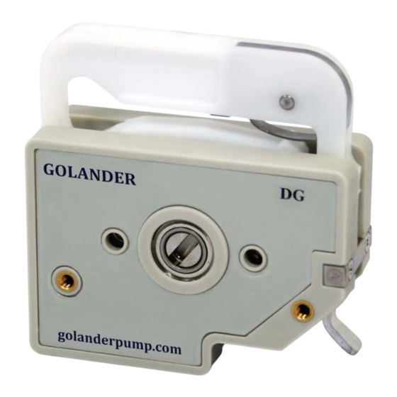 Golander pump DG Series User Manual