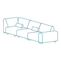 Koala MODERN SOFA 1.5 SEATER OR CHAISE WITH ARMS Assembly Instructions Manual