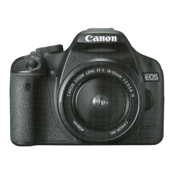 Canon EOS REBEL T1 i/EOS 500D Manuals