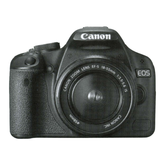 Canon EOS REBEL T1 i/EOS 500D Instruction Manual