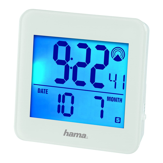 Hama 00123139 RC 610 Controlled Clock Manuals