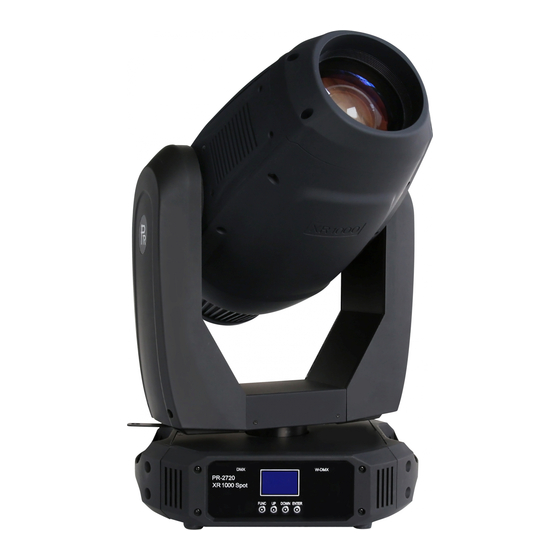 PR Lighting PR-2720 Product Manual