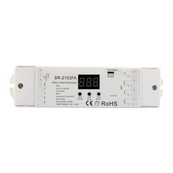 Sunricher SR-2103FA Quick Start Manual
