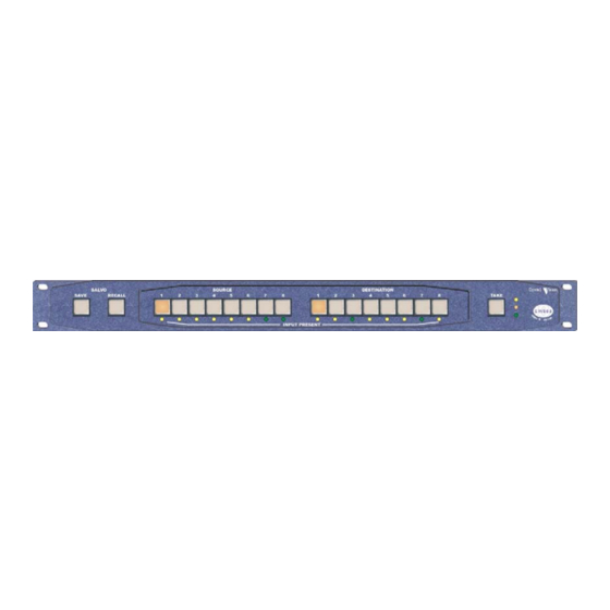 Crystal Vision SW808 Controller-48V User Manual