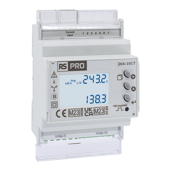 RS PRO 264-1017 Instruction Manual