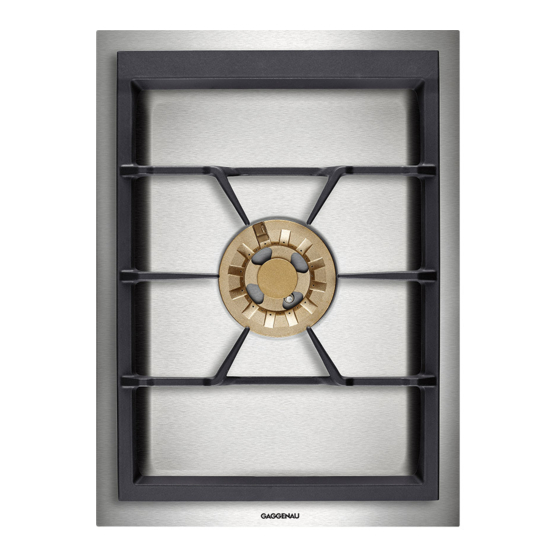 Gaggenau VG 415 210 CN Instruction Manual