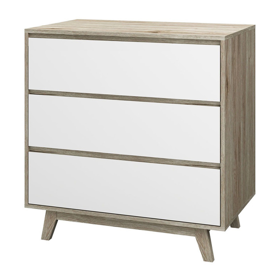 Mocka Jesse Three Drawer Assembly Instructions Manual