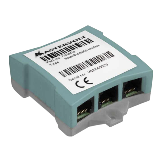 Mastervolt MasterBus User Manual