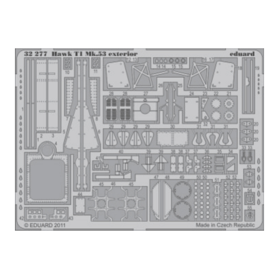 Eduard Hawk T1 Mk.53 exterior Quick Start Manual