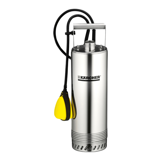 Kärcher BP 2 Cistern Manual
