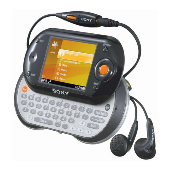 Sony mylo COM-1/B Specifications