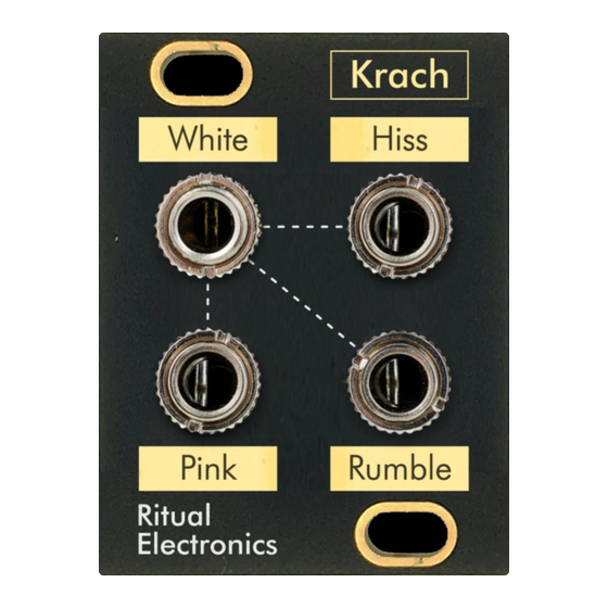 Ritual Electronics Krach Manual