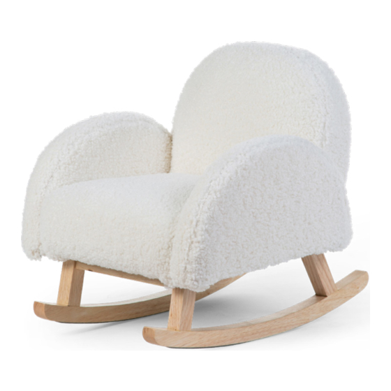 CHILDHOME Teddy Kids rocking chair Instructions For Use Manual