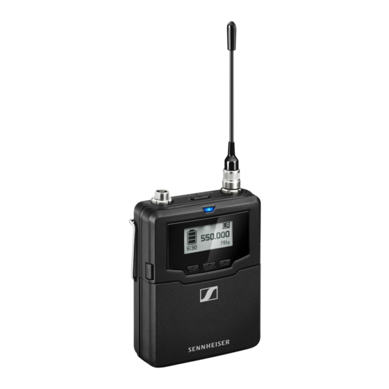 Sennheiser SK 6000 Installing