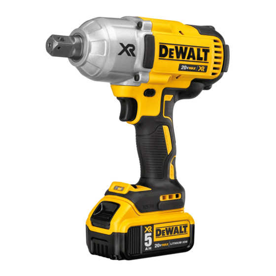 DeWalt DCF898 Original Instructions Manual