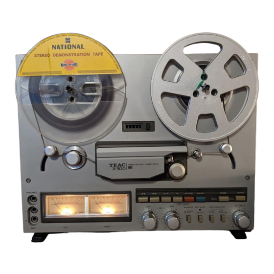 Teac X300R Service Manual