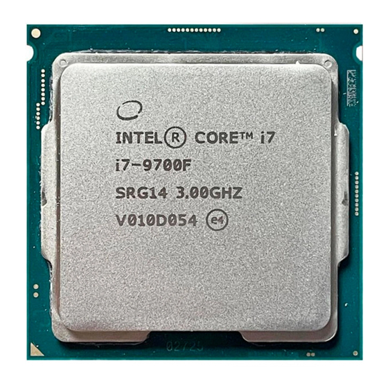 Intel Core i7 Installation Instructions Manual