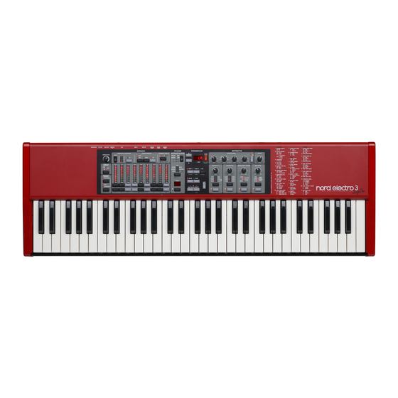 Clavia Nord Electro 3 HP Manuals