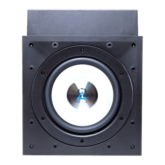 Origin Acoustics CSUB10R Installation Manual