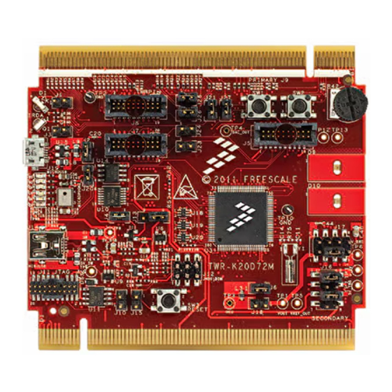 Freescale Semiconductor TWR-K20D72M Quick Start Manual
